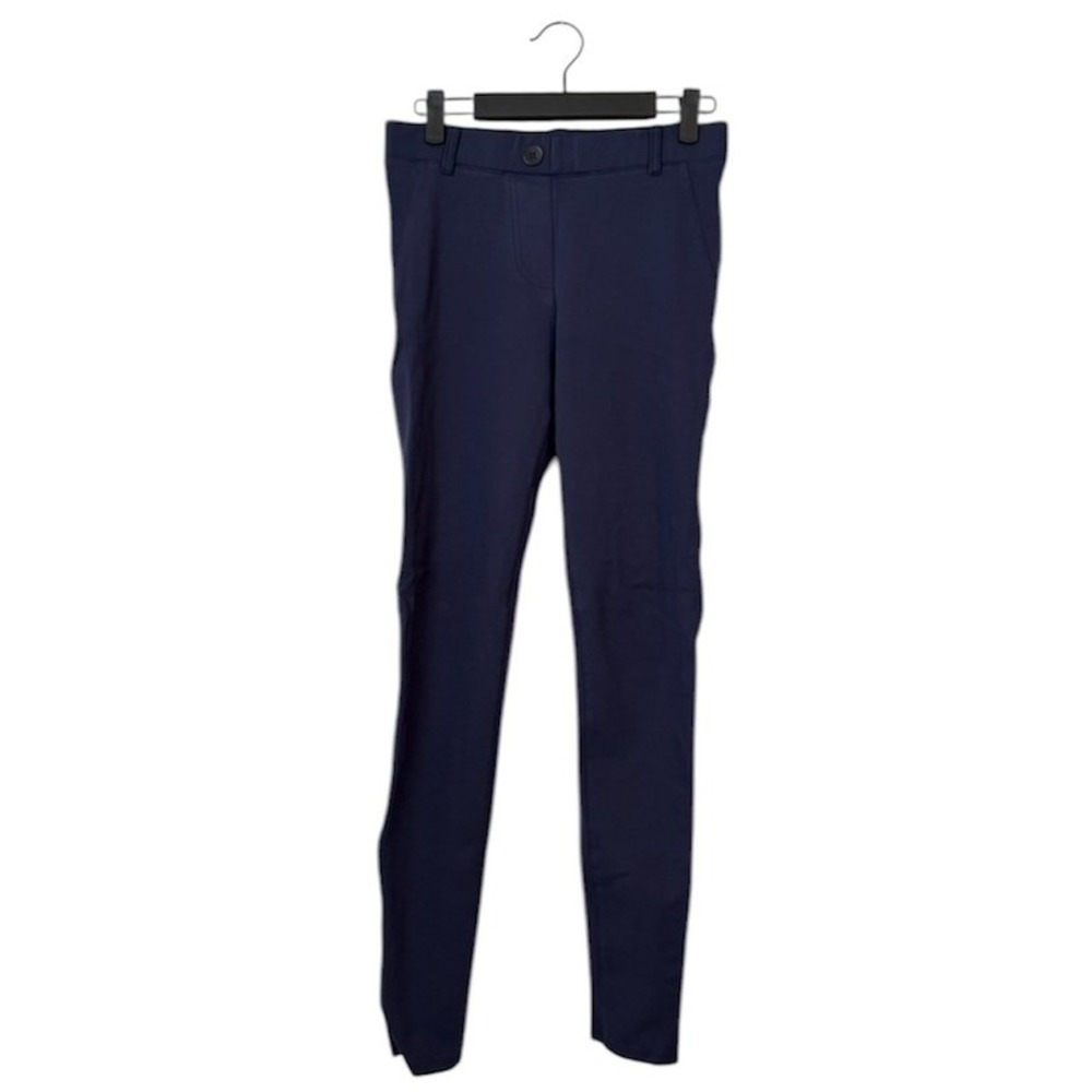 Betabrand Navy Blue Dress Pant Yoga Pants Skinny Leg XS